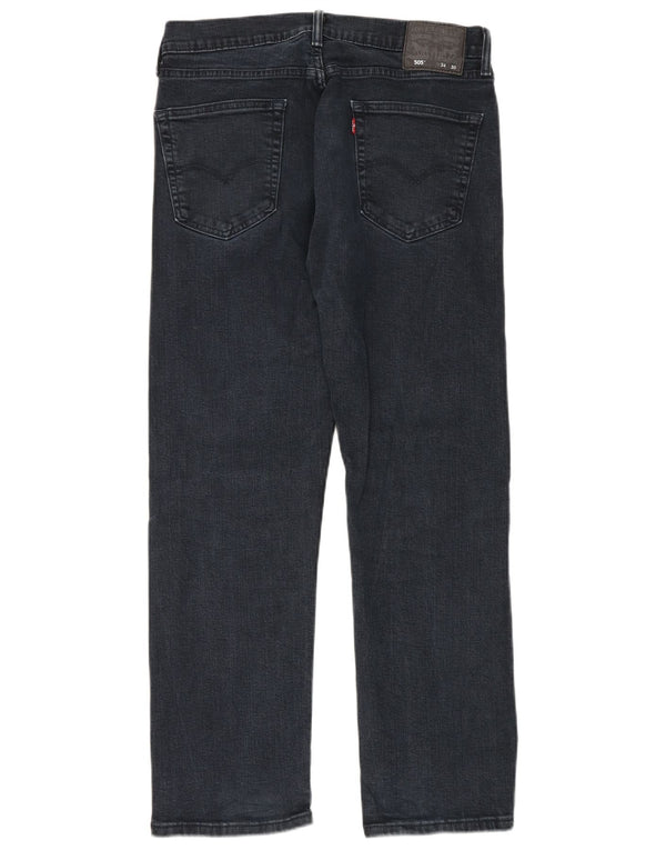 Levi's Mens 505 Straight Jeans W34 L30 Navy Blue Cotton