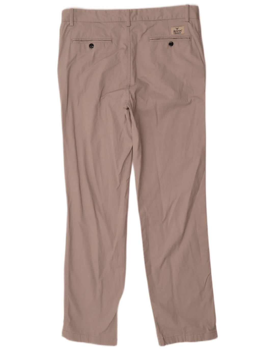 Avirex Mens Straight Chino Trousers W34 L31 Grey
