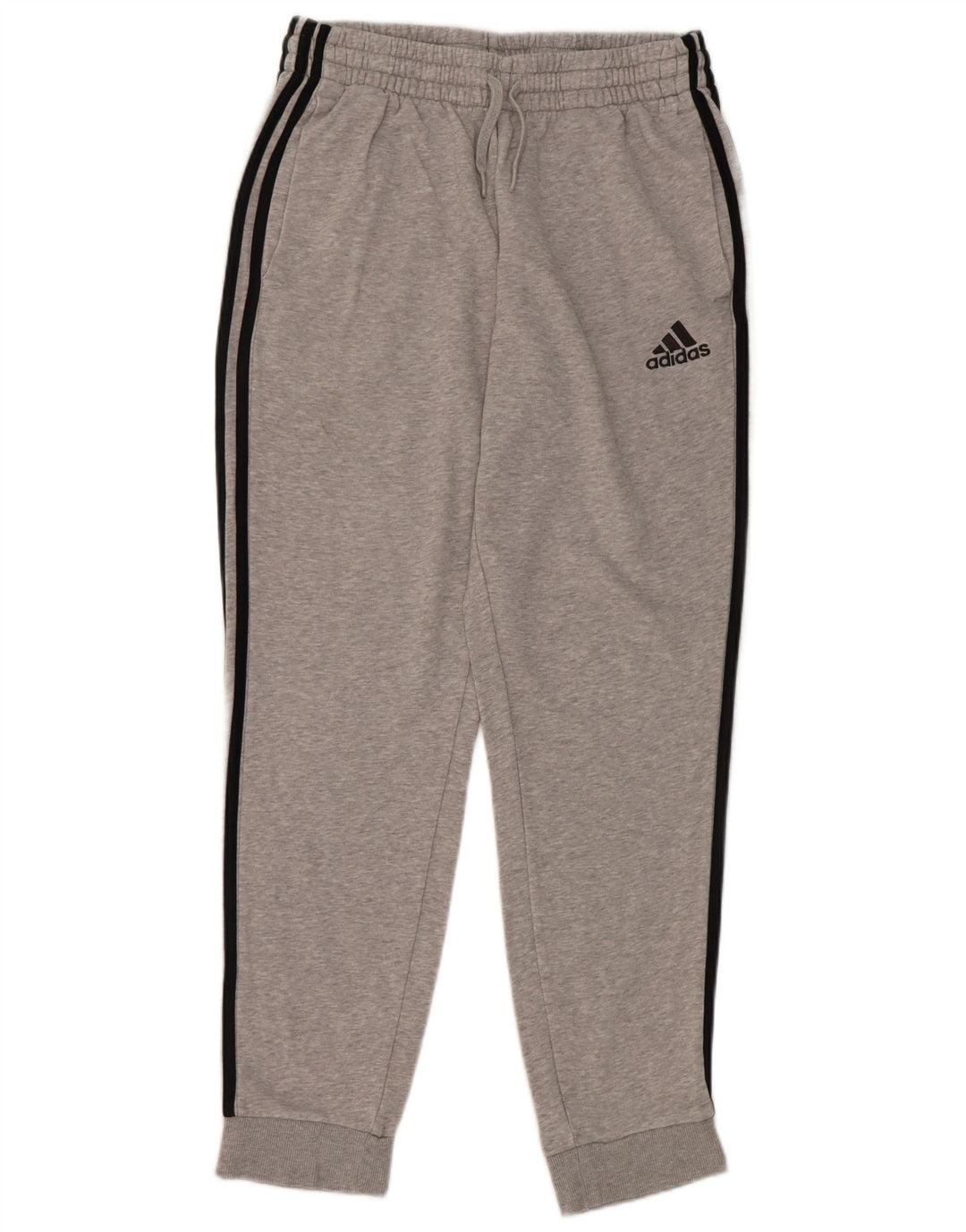 Adidas Mens Tracksuit Trousers Joggers Medium  Grey Flecked Cotton