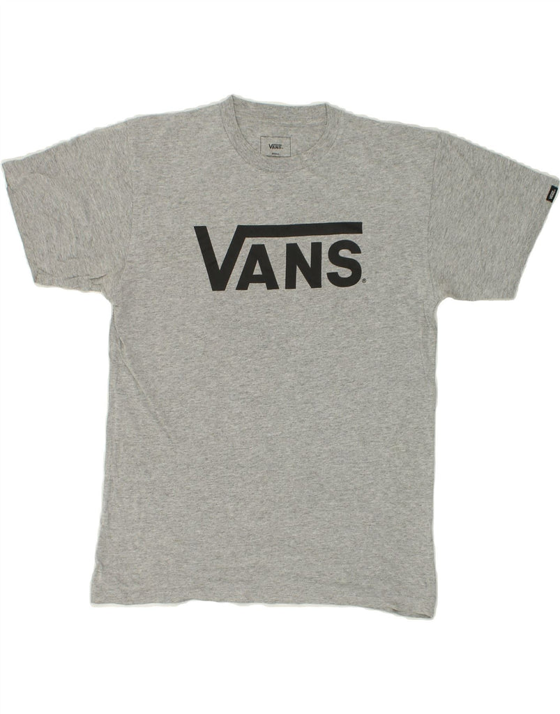 VANS Mens Classic Fit Graphic T-Shirt Top Small Grey Flecked Cotton | Vintage Vans | Thrift | Second-Hand Vans | Used Clothing | Messina Hembry 