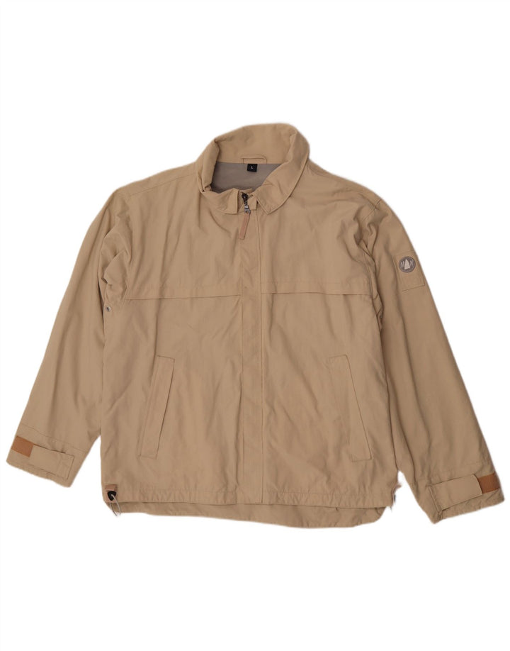 Murphy & Nye Mens Bomber Jacket UK 40 Large Beige Nylon