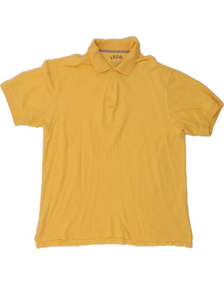IZOD Mens Polo Shirt Large Yellow Cotton Vintage Izod and Second-Hand Izod from Messina Hembry 