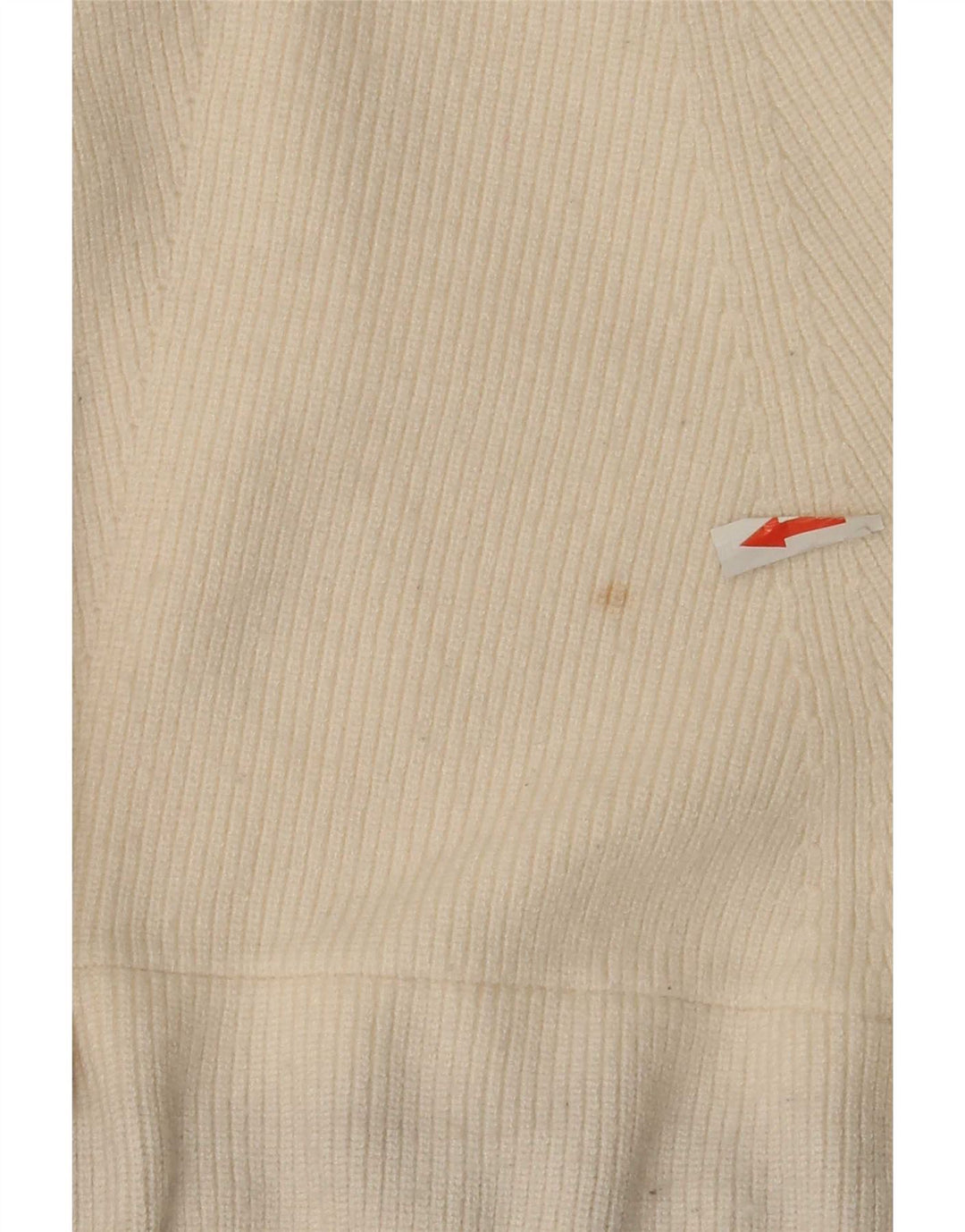 Zara Womens Oversized Crew Neck Jumper Sweater UK 10 Small White Viscose
