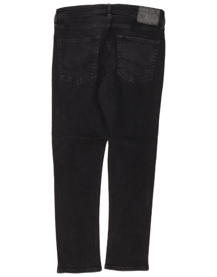 Jack & Jones Mens GLENN Slim Jeans W34 L30 Black Cotton