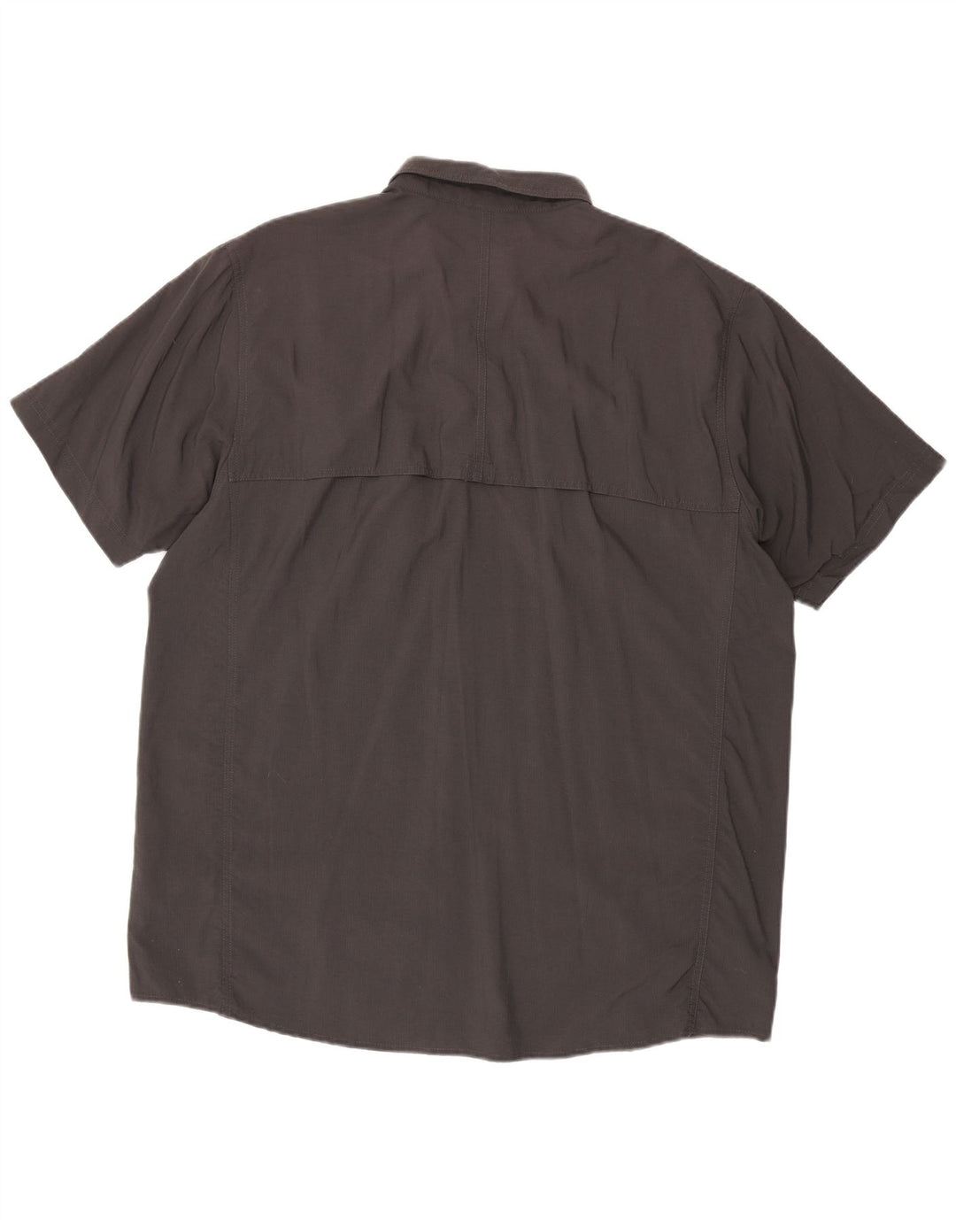The North Face Mens Short Sleeve Shirt 2XL Grey Nylon