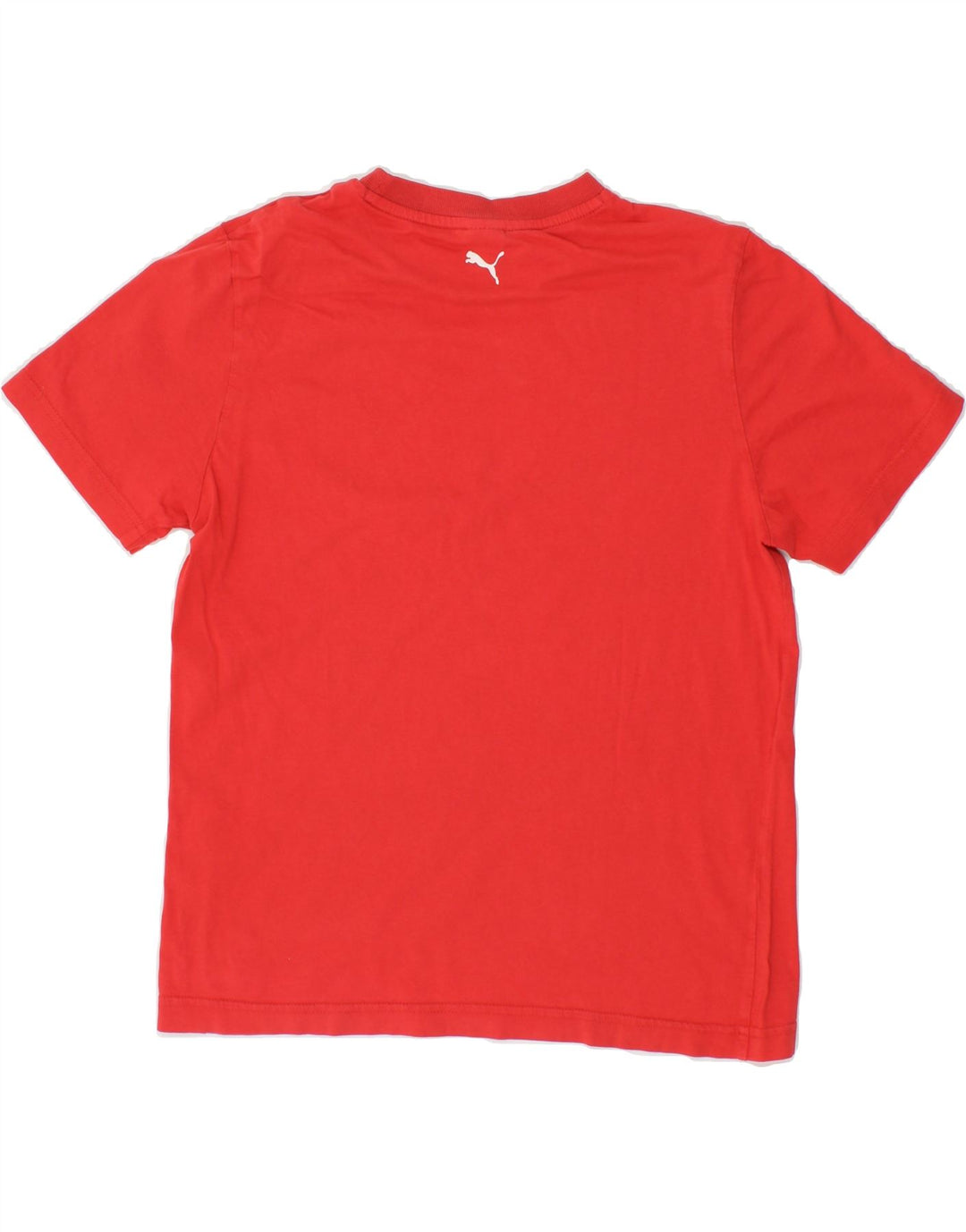 PUMA Boys Graphic T-Shirt Top 13-14 Years XL Red Vintage Puma and Second-Hand Puma from Messina Hembry 