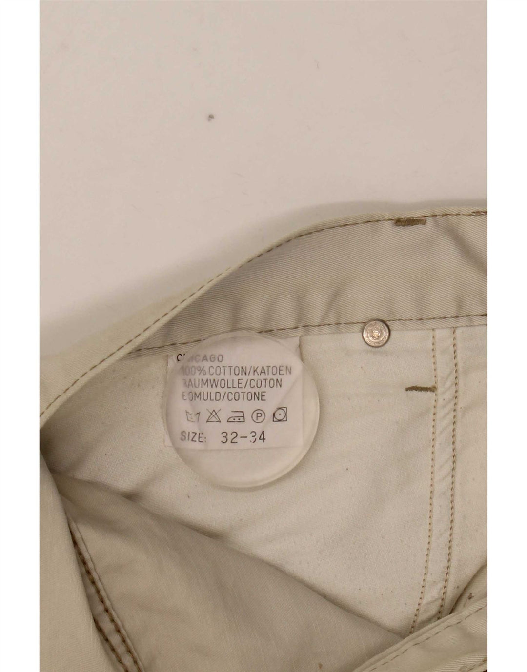 Lee Mens Chicago Straight Jeans W32 L27 Off White Cotton
