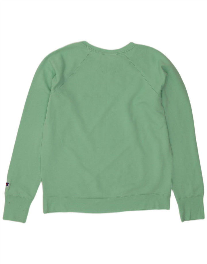 CHAMPION Mens Sweatshirt Jumper Large Green Cotton