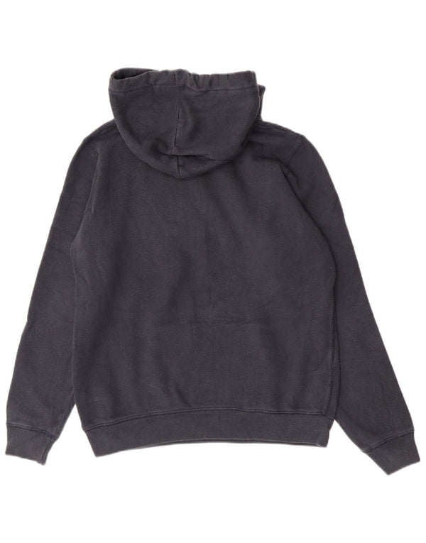 Jack Wills Womens Graphic Hoodie Jumper UK 12 Medium Navy Blue Cotton