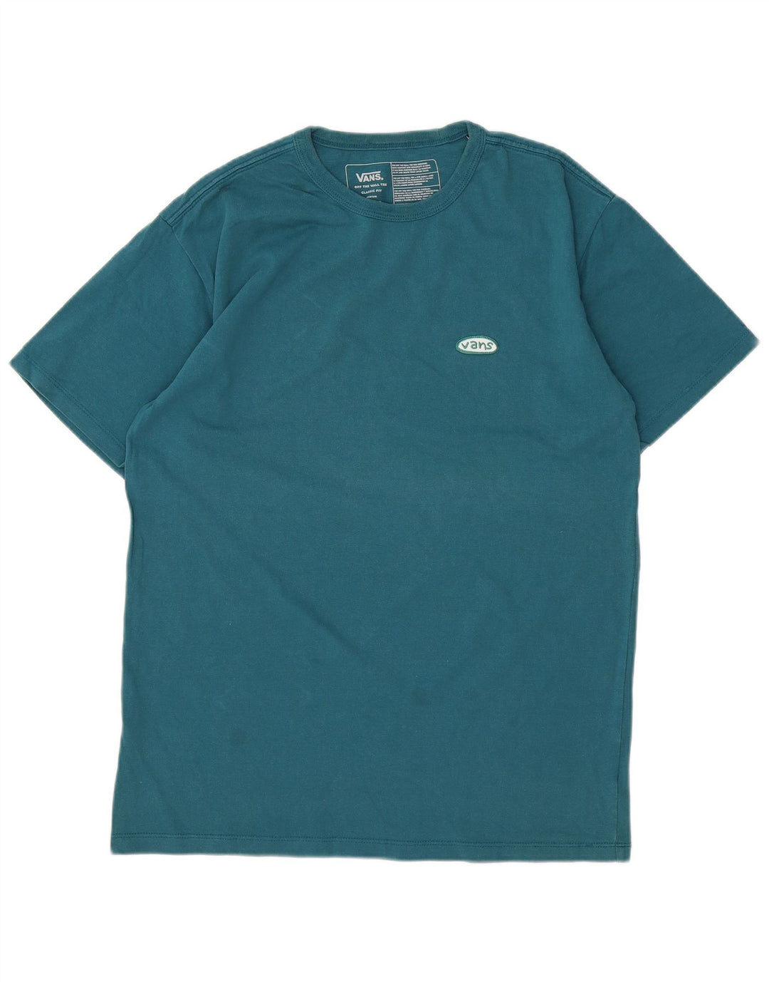 Vans Mens Classic Fit T-Shirt Top Medium Blue