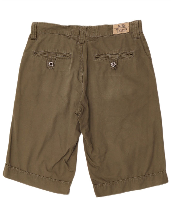 Rifle Mens Chino Shorts W31 Medium Khaki Cotton
