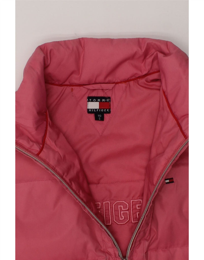 TOMMY HILFIGER Girls Padded Gilet 9-10 Years Small  Pink Nylon | Vintage Tommy Hilfiger | Thrift | Second-Hand Tommy Hilfiger | Used Clothing | Messina Hembry 