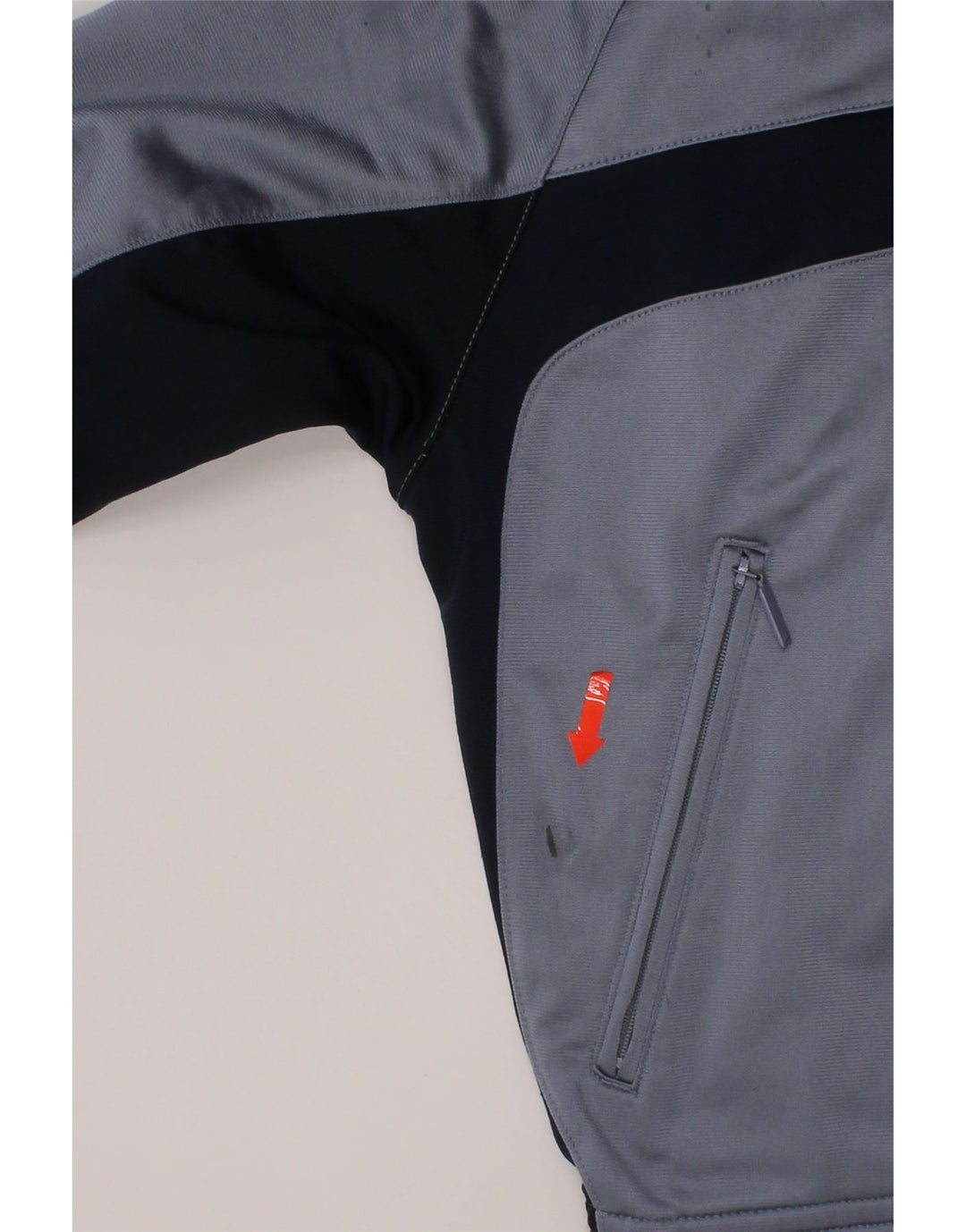 ADIDAS Boys Tracksuit Top Jacket 9-10 Years Grey Colourblock Polyester Vintage Adidas and Second-Hand Adidas from Messina Hembry 