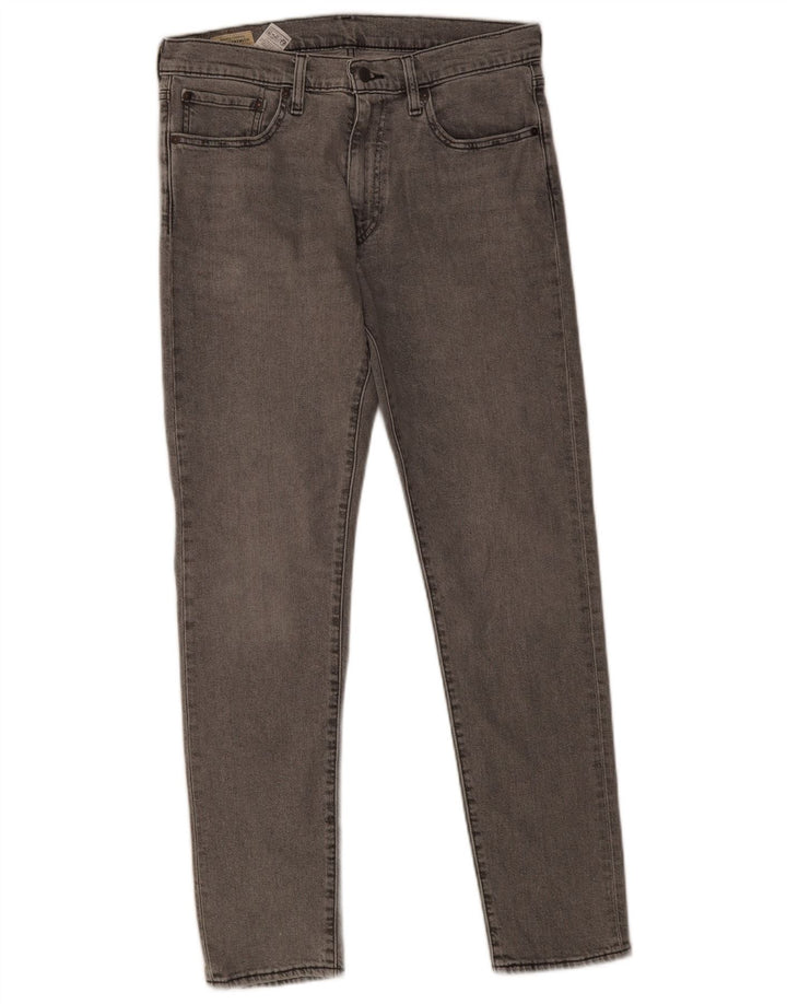 Levi's Mens 512 Slim Tapered Jeans W33 L32 Grey Cotton