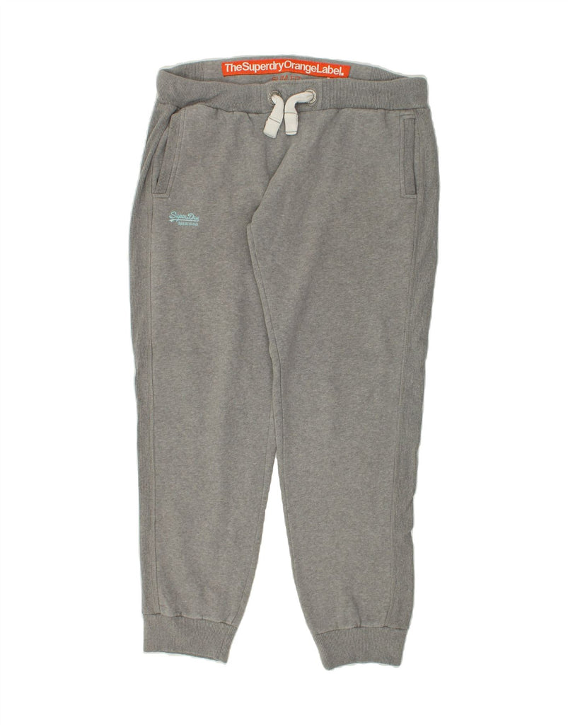 SUPERDRY Mens Slim Fit Tracksuit Trousers Joggers XL Grey Cotton | Vintage Superdry | Thrift | Second-Hand Superdry | Used Clothing | Messina Hembry 