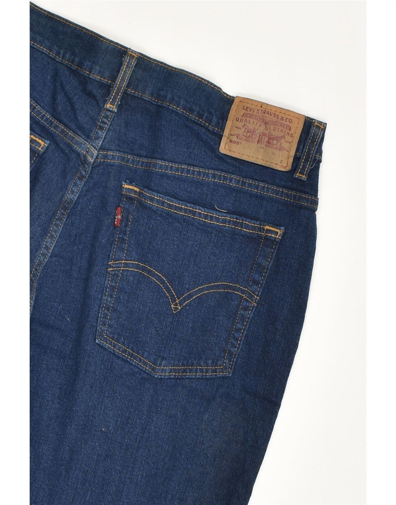 LEVI'S Womens 505 Low Waist Straight Jeans US 12 Large W32 L30 Blue Cotton | Vintage Levi's | Thrift | Second-Hand Levi's | Used Clothing | Messina Hembry 