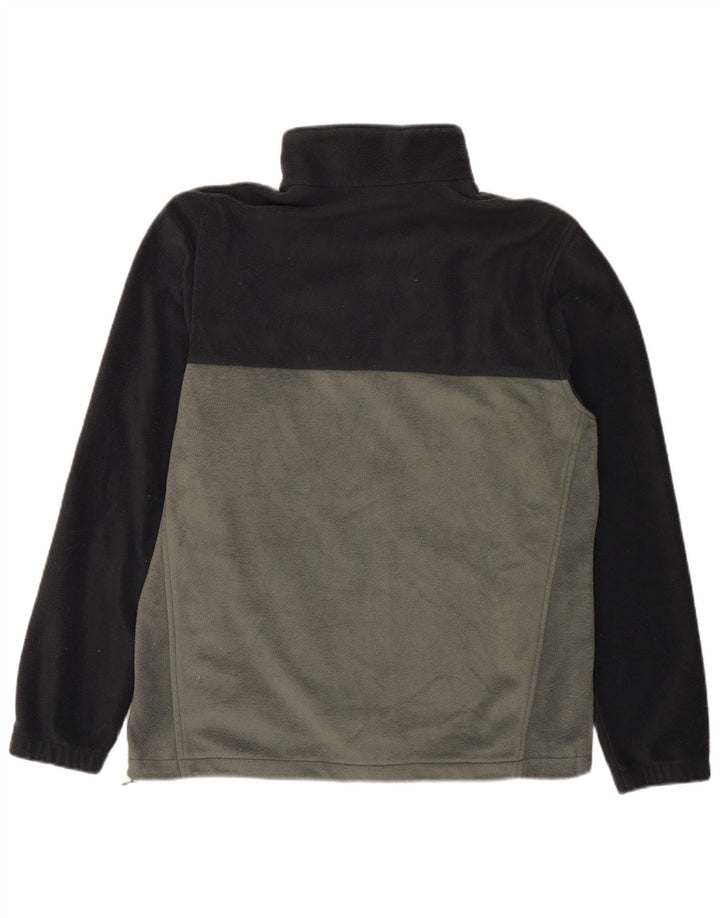 Columbia Mens Fleece Jacket UK 40 Large Grey Colourblock Polyester