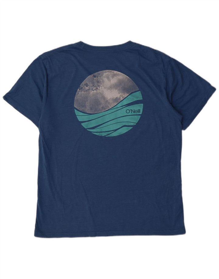 O'Neill Mens Graphic T-Shirt Top Large Blue Cotton
