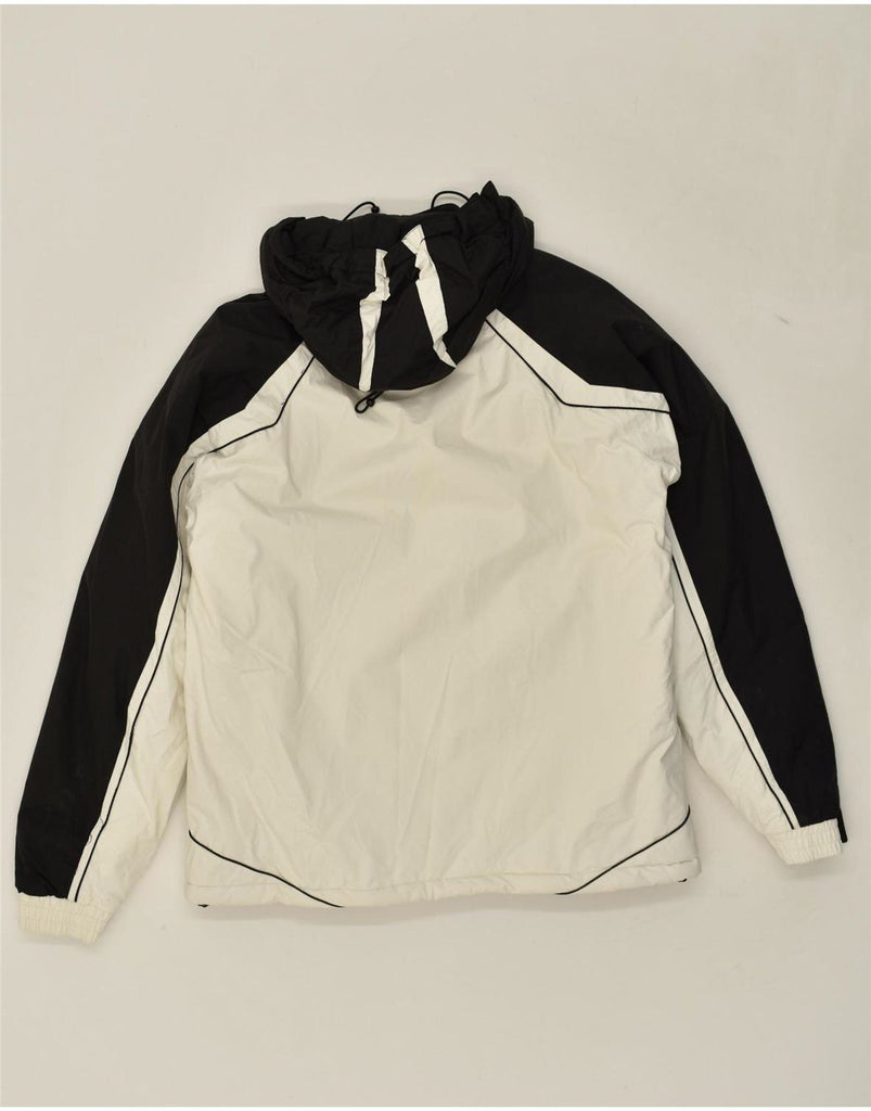 MC KEE'S Womens Hooded Windbreaker Jacket EU 48 2XL White Colourblock | Vintage MC Kee's | Thrift | Second-Hand MC Kee's | Used Clothing | Messina Hembry 