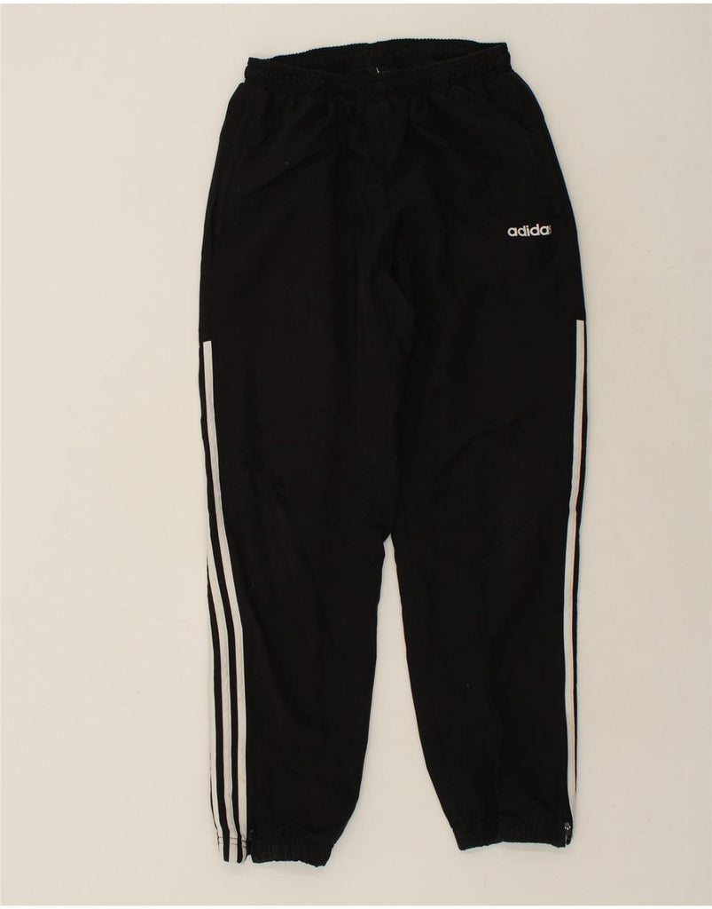 ADIDAS Mens Graphic Tracksuit Trousers Joggers Medium Black Cotton | Vintage Adidas | Thrift | Second-Hand Adidas | Used Clothing | Messina Hembry 