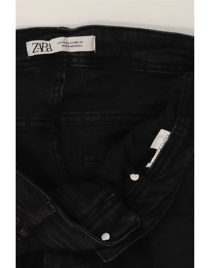 Zara Mens Slim Jeans EU 44 Large W34 L30 Black