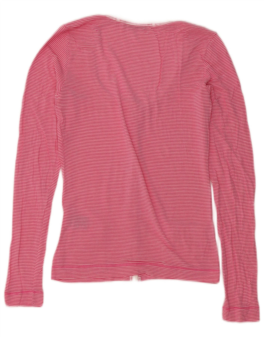 Liu Jo Womens Blouse Top UK 8 Small Pink Striped Modal