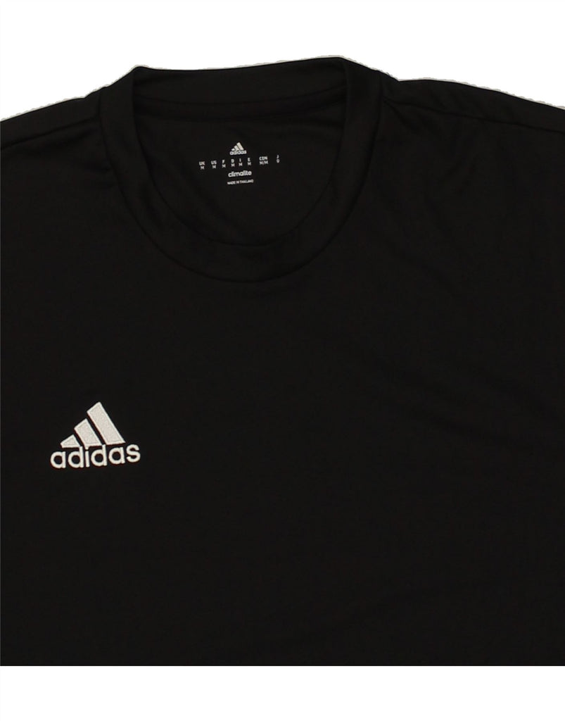 ADIDAS Mens Climalite T-Shirt Top Medium Black Polyester | Vintage Adidas | Thrift | Second-Hand Adidas | Used Clothing | Messina Hembry 