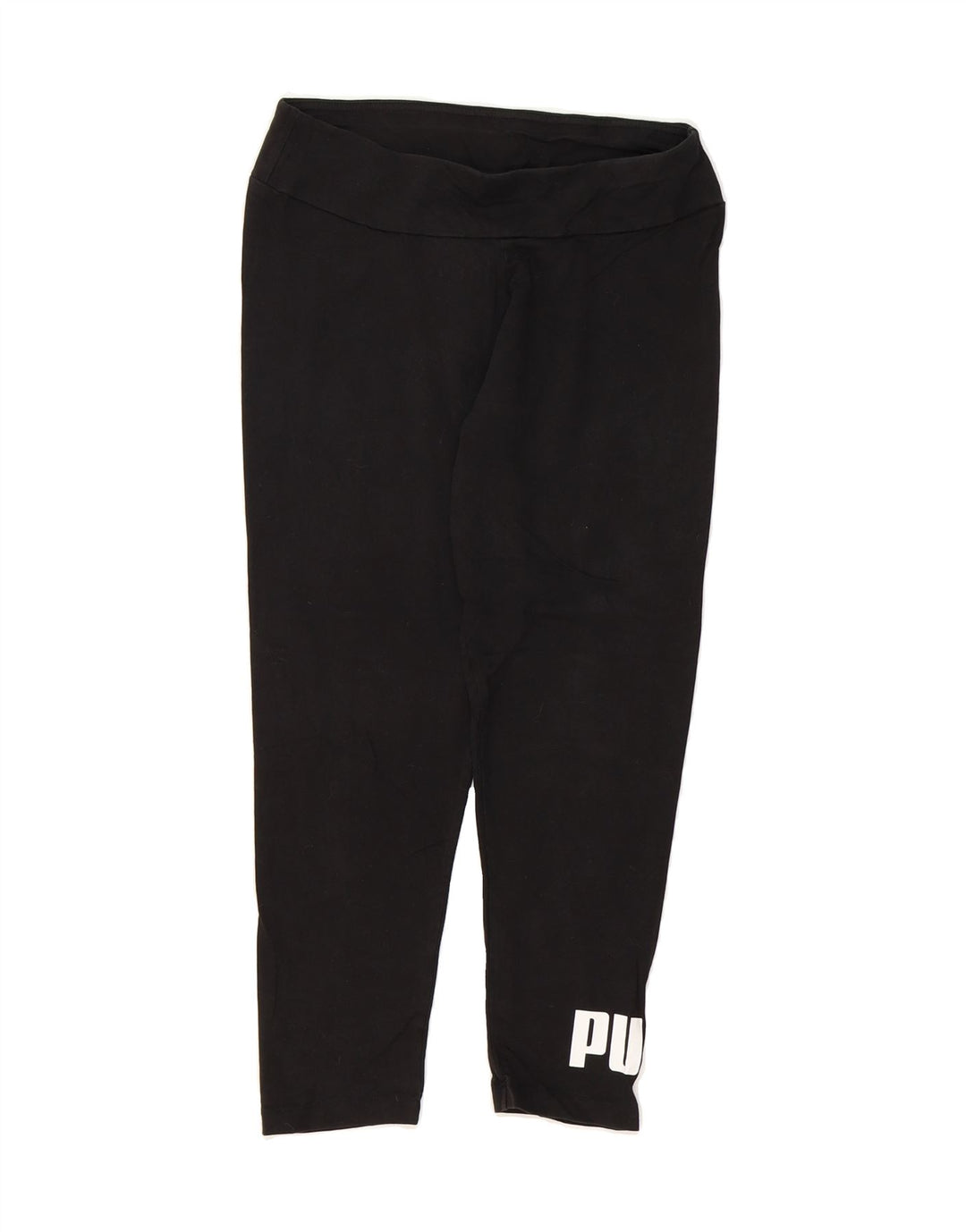 PUMA Girls Graphic Leggings 9-10 Years Medium  Black Vintage Puma and Second-Hand Puma from Messina Hembry 