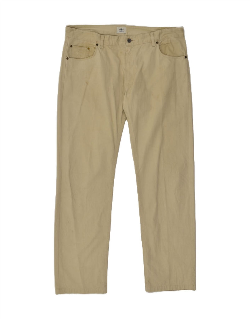 CERRUTI 1881 Mens Straight Chino Trousers W40 L33 Beige Cotton | Vintage Cerruti 1881 | Thrift | Second-Hand Cerruti 1881 | Used Clothing | Messina Hembry 