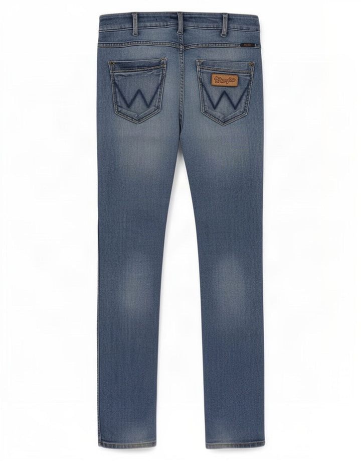Wrangler Mens Skanders Slim Jeans W32 L34 Blue Cotton