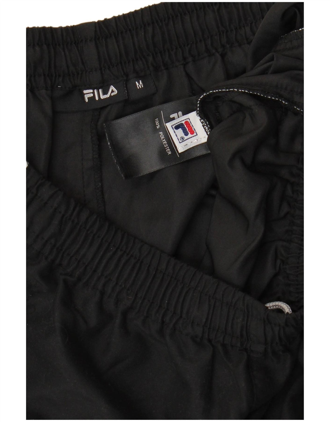 FILA Mens Capri Tracksuit Trousers Medium Black Polyester