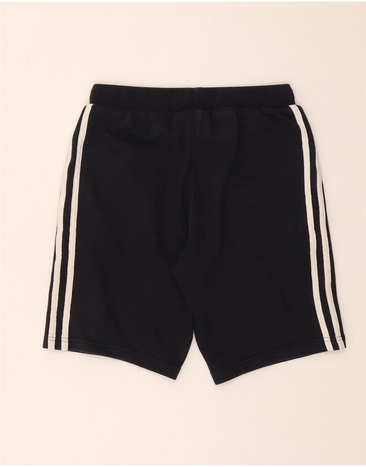 ADIDAS Boys Sport Shorts 11-12 Years Navy Blue Cotton
