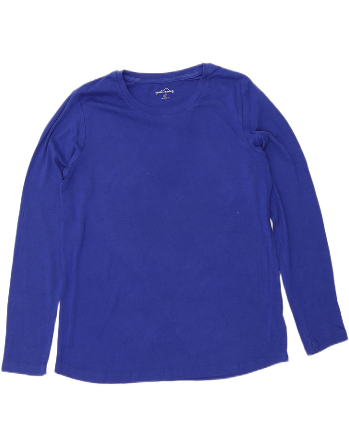 EDDIE BAUER Mens Top Long Sleeve XL Blue Cotton