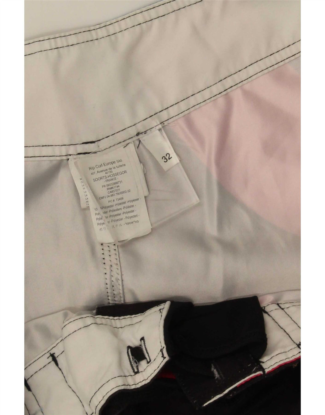 Rip Curl Mens Graphic Swimming Shorts Medium  Black Geometric Polyester