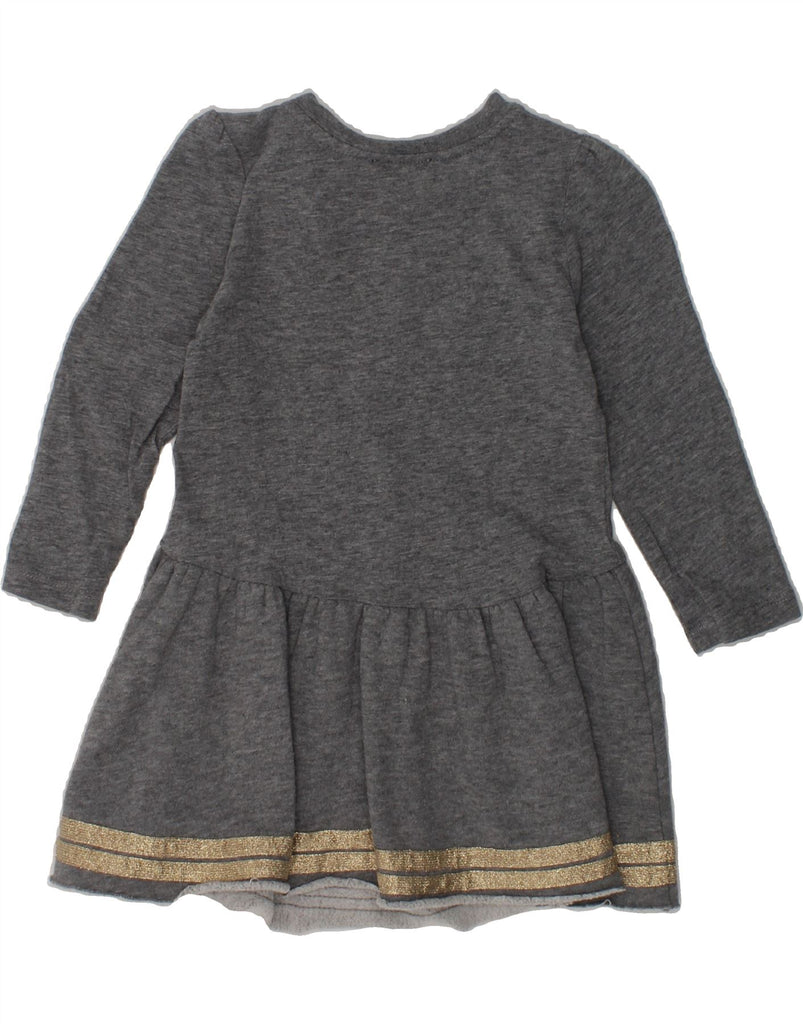 DIESEL Baby Girls Long Sleeve Jumper Dress 12-18 Months Grey Cotton | Vintage Diesel | Thrift | Second-Hand Diesel | Used Clothing | Messina Hembry 