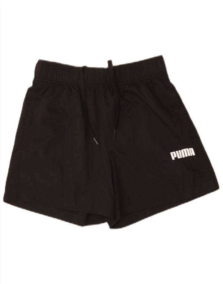 Puma Mens Graphic Sport Shorts Small Black Polyester