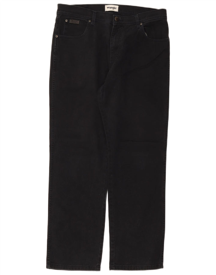 Wrangler Mens Straight Jeans W34 L30 Black