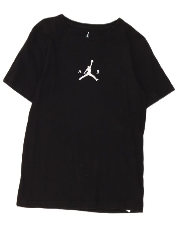Jordan Boys Graphic T-Shirt Top 12-13 Years Large Black Cotton