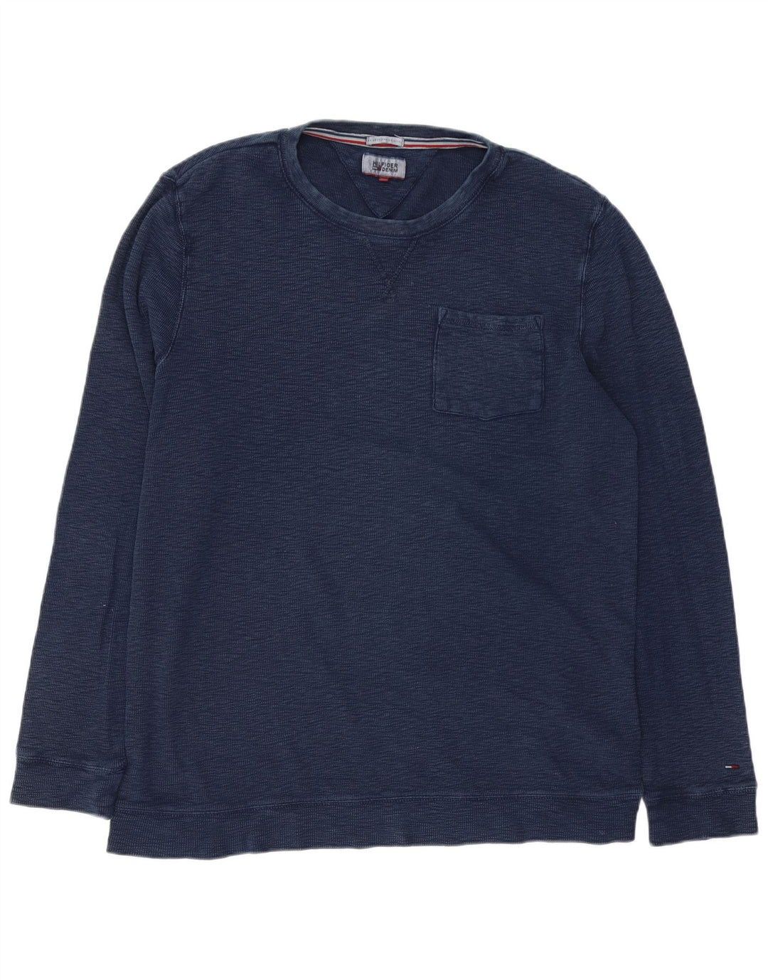 Tommy Hilfiger Mens Sweatshirt Jumper XL Navy Blue Cotton