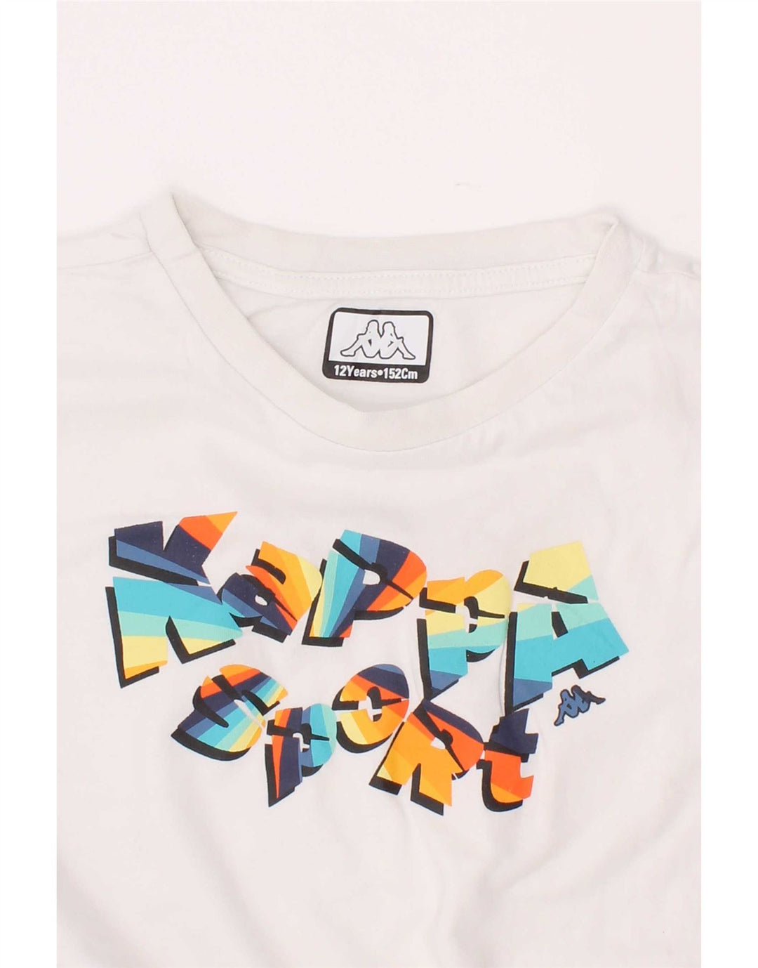 Kappa Boys Graphic T-Shirt Top 11-12 Years White