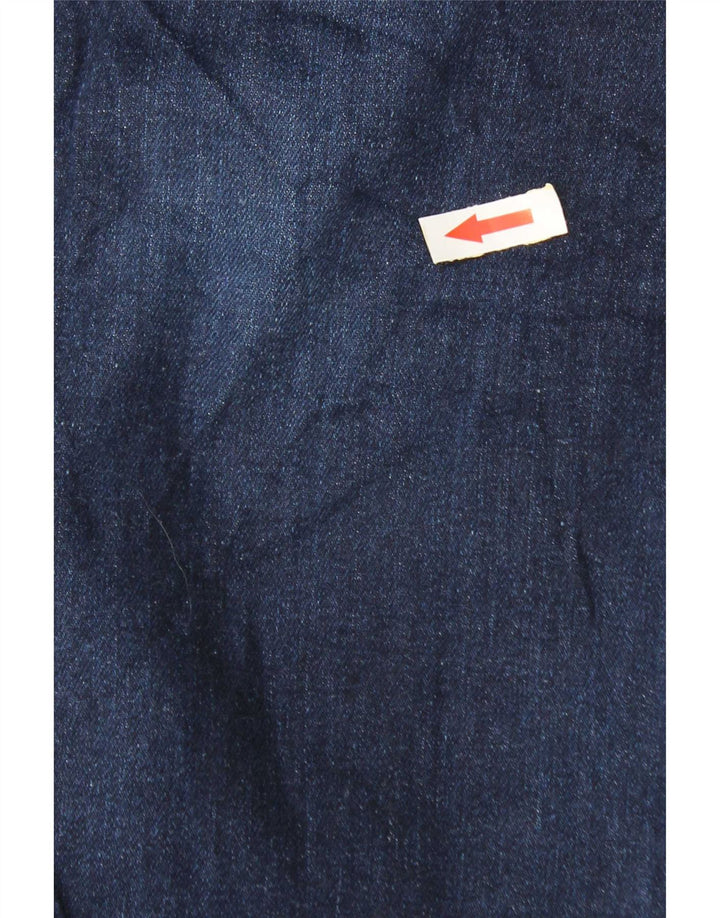 Marks & Spencer Mens Tapered Jeans W44 L29 Navy Blue Cotton