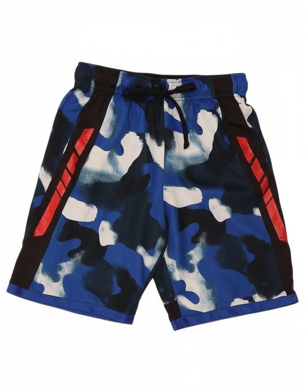 Russell Athletic Boys Sport Shorts 14-15 Years XL Blue Camouflage Polyester