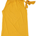 Massimo Dutti Womens Halter Top UK 14 Large Yellow