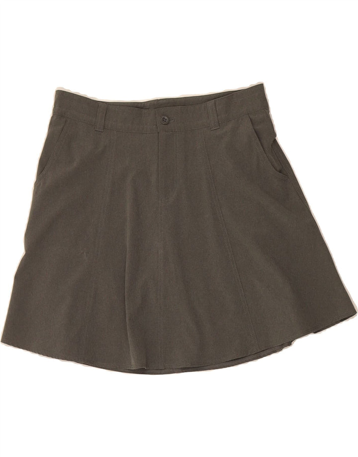 EDDIE BAUER Womens Mini Skirt US 8 Medium W34  Grey Polyester Vintage Eddie Bauer and Second-Hand Eddie Bauer from Messina Hembry 