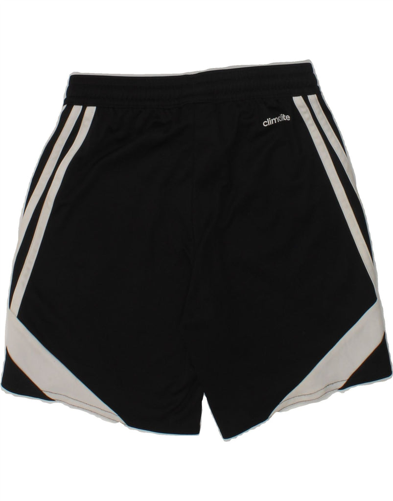 ADIDAS Boys Climalite Sport Shorts 7-8 Years Small Black Polyester | Vintage Adidas | Thrift | Second-Hand Adidas | Used Clothing | Messina Hembry 