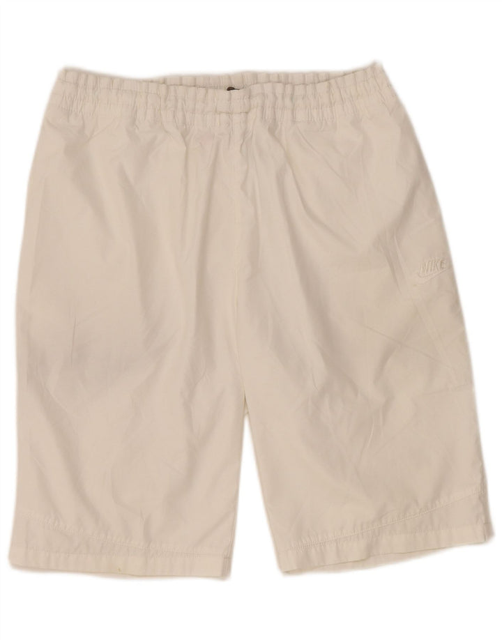 NIKE Mens Sport Shorts Medium  White Polyester