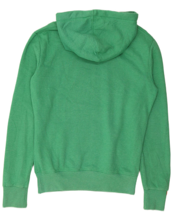 Superdry Mens Real Graphic Hoodie Jumper Small Green Cotton