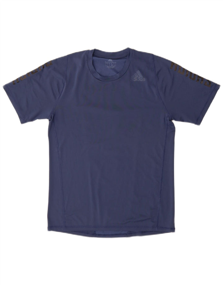 ADIDAS Mens Aeroready Graphic T-Shirt Top Small Navy Blue