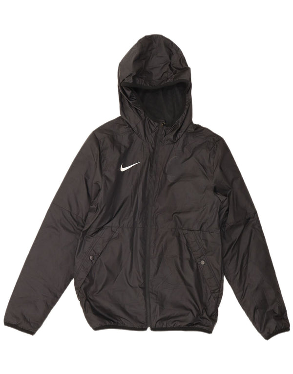 Nike Mens Hooded Rain Jacket UK 36 Small Black