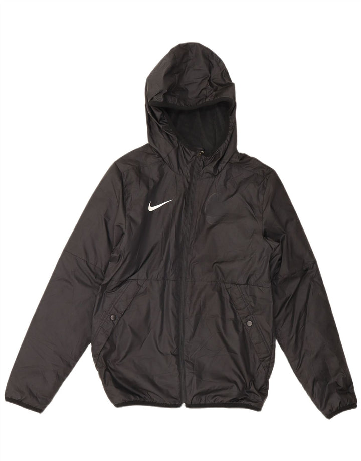 Nike Mens Hooded Rain Jacket UK 36 Small Black